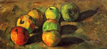  apple Art - Still life with seven apples Paul Cezanne